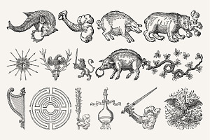 Vintage Occult Illustration Pack