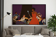 Musicians playing jazz in band set, a Person Illustration by Good Studio (Thumbnail 6 of 8)