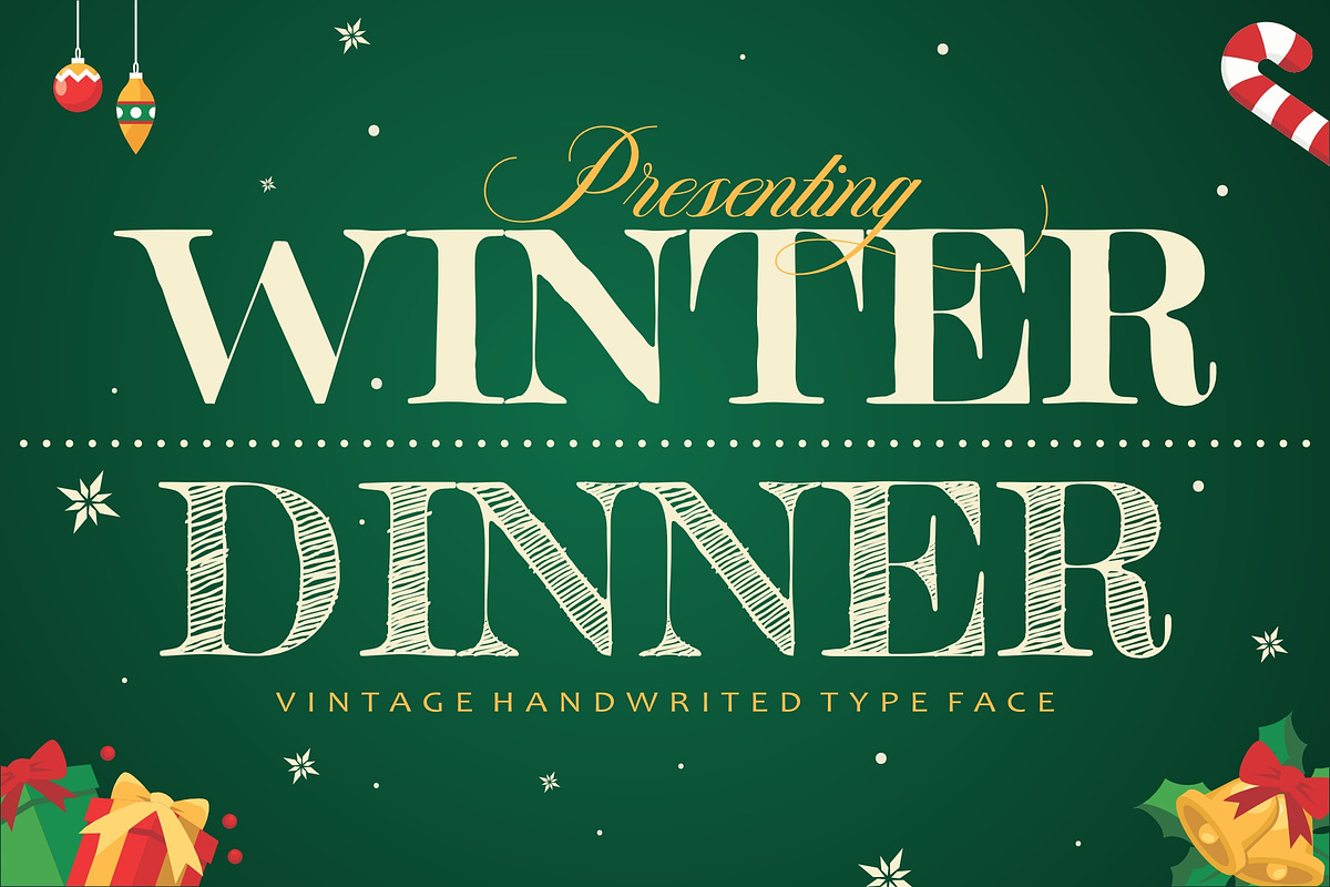 Winter Dinner, a Serif Font by ismanayuda (Photo 1 of 7)