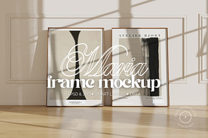 MARIA | Minimalist Frame Mockup Set, a Household Mockup by SoleilHomeMockups