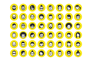 48 Avatar Icons + Font, an Icon by Little Jimi Shop (Thumbnail 3 of 5)