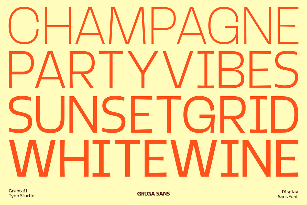 Griga Sans - Font Family, a Sans Serif Font by Graptail (Photo 12 of 18)