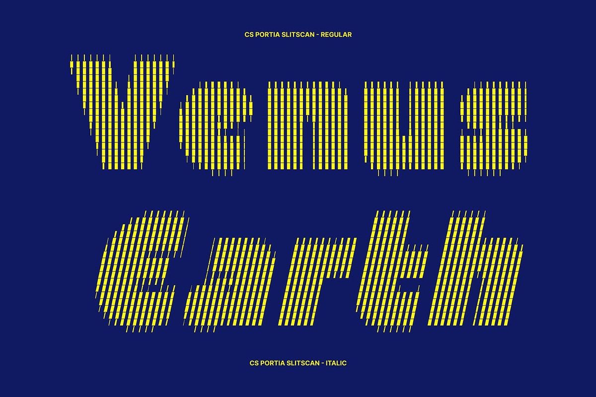 CS Portia Slitscan, a Sans Serif Font by Craft Supply Co. (Photo 3 of 8)