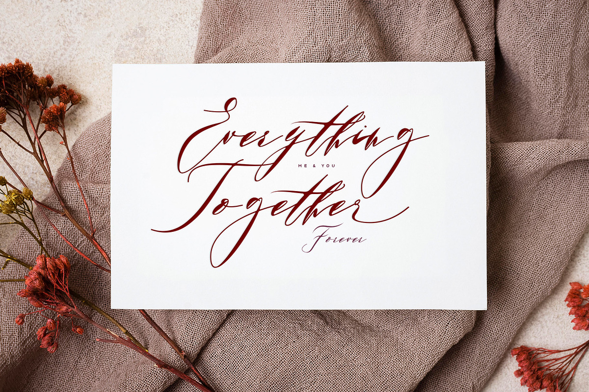Anantasya | Script font, a Script Font by Analogous (Photo 2 of 15)