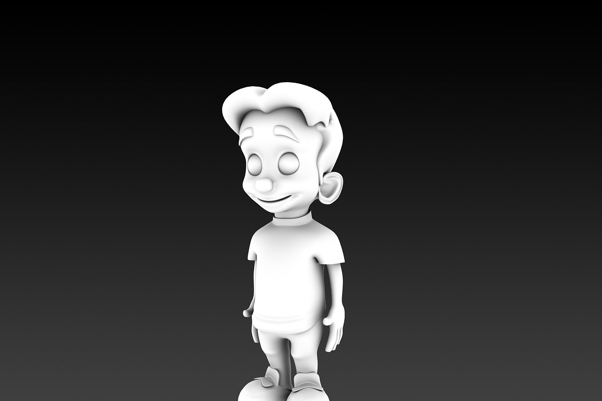 Cartoon Boy 3D Model, a Characters & Person 3D Model by HueNestify (Photo 1 of 4)