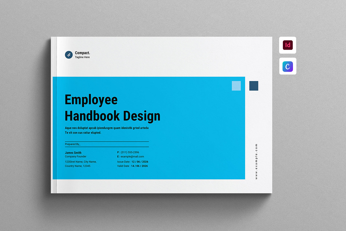 Employee Handbook Template Landscape