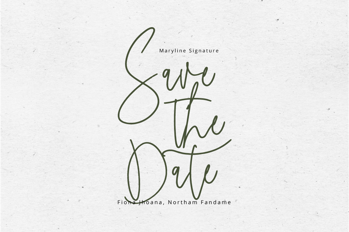 Maryline Signature Font, a Script Font by Thirtypath Studio (Photo 5 of 7)