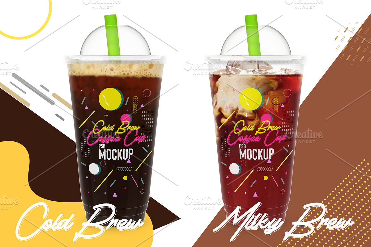 Cold Drink Plastic Cup PSD Mockup, an Object Graphic by Sinlatown (Photo 6 of 6)