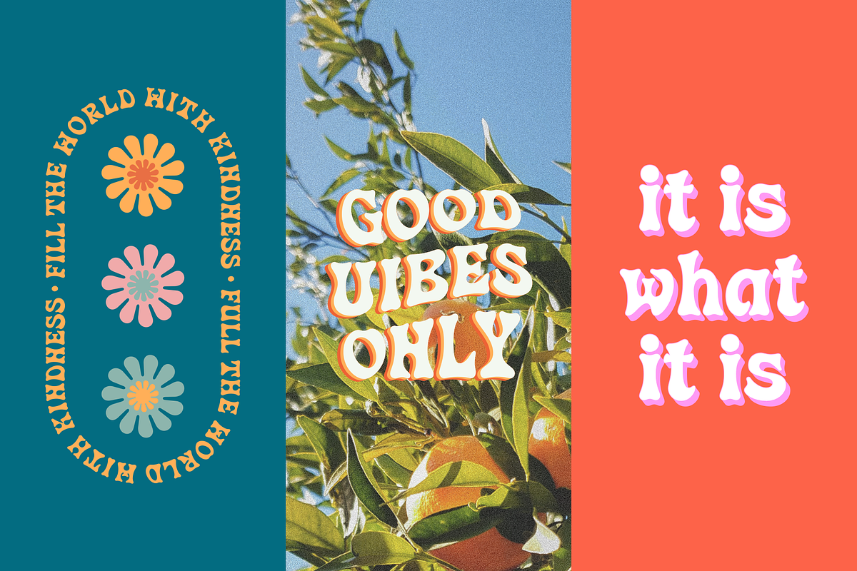 Enjoy Wave - A Groovy Font, a Sans Serif Font by RedyStudio (Photo 5 of 10)