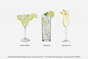 Watercolor Cocktail Illustrations, a Food Illustration by Jeanette Pidi Design (Thumbnail 3 of 5)