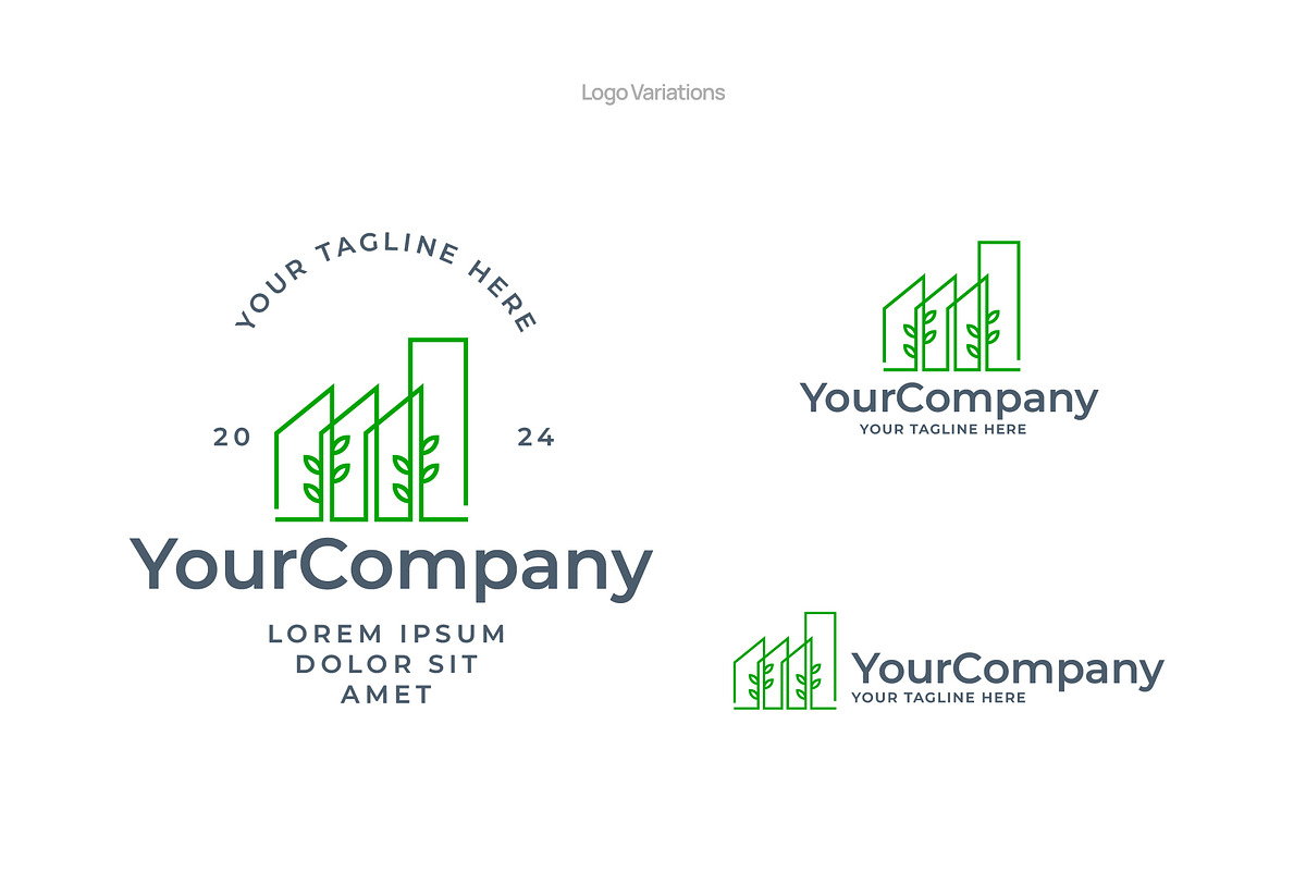 Monoline Tree Factory Logo, a Branding & Logo Template by Minimalist Logos (Photo 2 of 5)