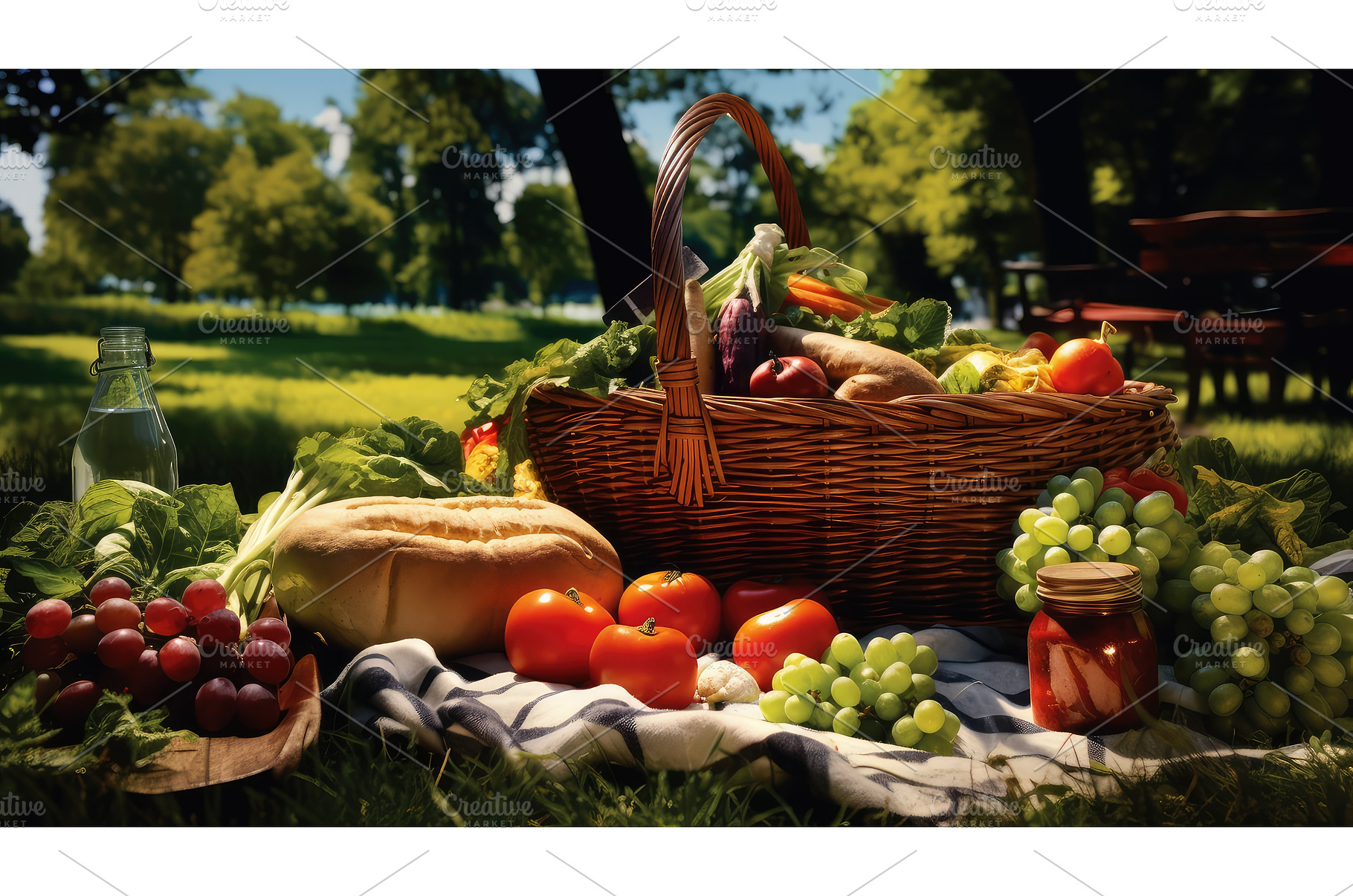 lettuce picnic vegetables ai, a Food & Drink Photo by pikepicture
