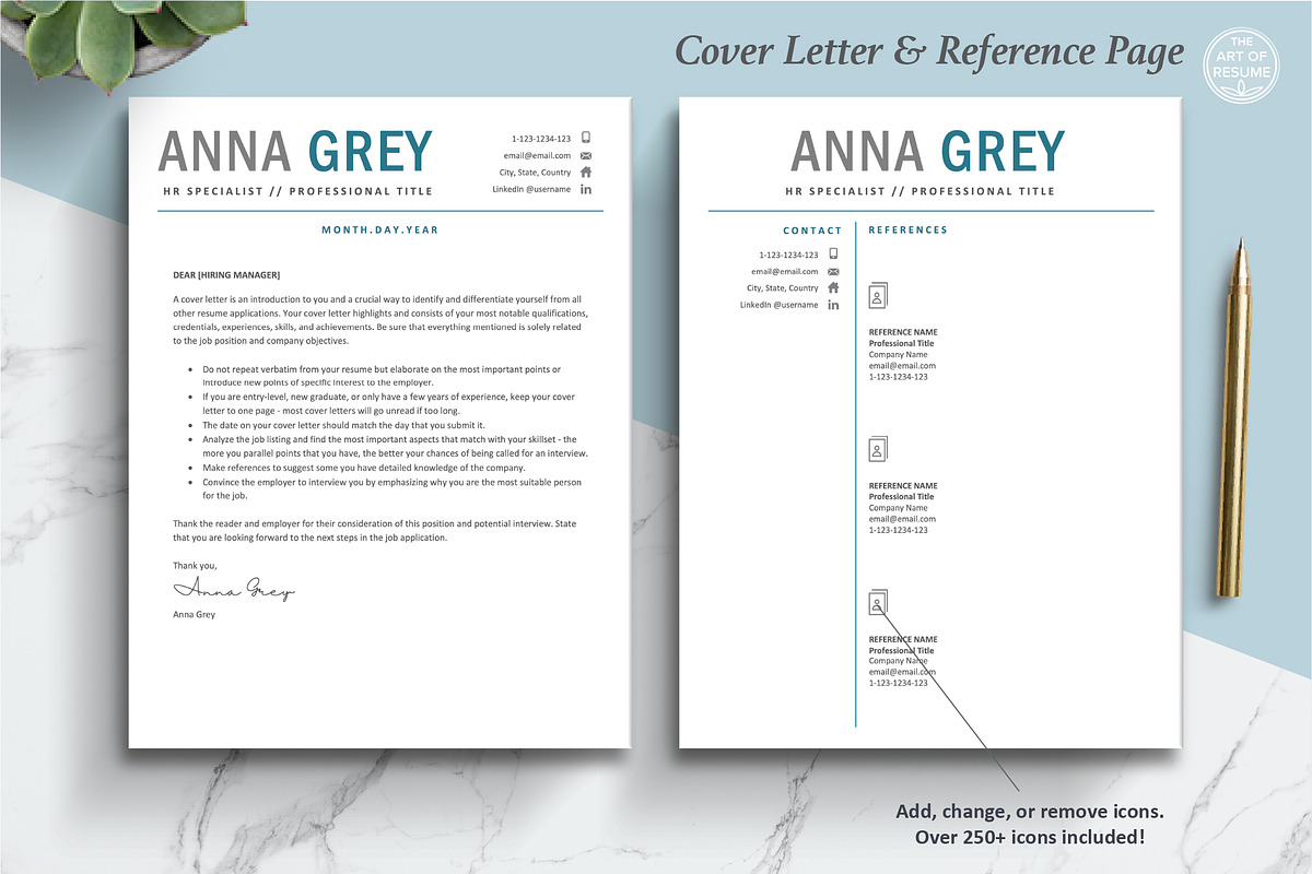 Custom Resume CV Template Design, a Marketing Template by The Art of Resume (Photo 6 of 8)
