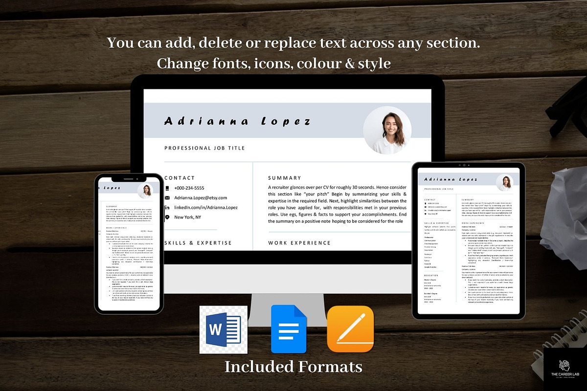 Simple ATS friendly Minimalist CV, a Resume Template by The Career Lab (Photo 7 of 10)