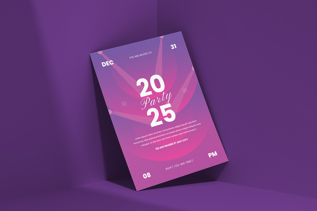 New Year - Invitation, a Print Template by VUNIRA (Photo 2 of 2)