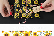 Watercolor Sunflowers Collection, an Illustration by CaraulanStore (Thumbnail 9 of 9)