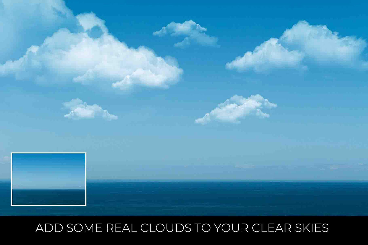 40 Cloud Brushes for Photoshop, a Brush Add-On by Dene Studios (Photo 2 of 13)