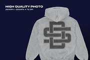 Vintage Oversized Retro Hoodie Mock, a Hoody Mockup by DESIGN SHTUFF (Thumbnail 2 of 5)