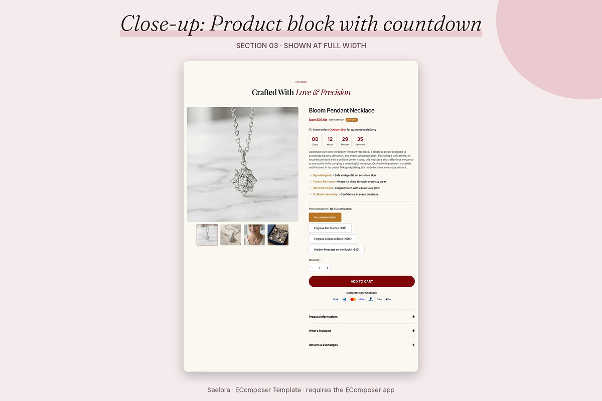 Saelora - Shopify EComposer Template, a Shopify Template by Boost Convert (Photo 11 of 11)