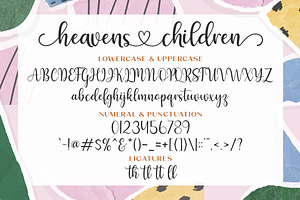 Heavens Children Font Duo