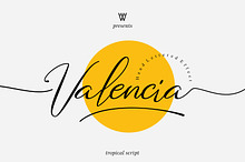 Valencia Font | Script Tropical Font