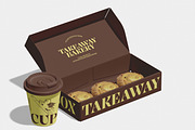 Takeaway Bakery and Cup Mockup, a Packaging Mockup by Unerispace (Thumbnail 2 of 5)