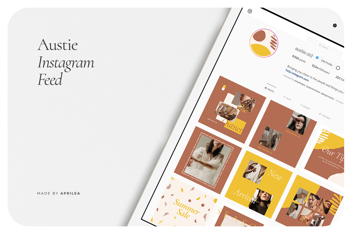 AUSTIE Instagram Feed, a Social Media Template by Aprilea (Photo 6 of 7)