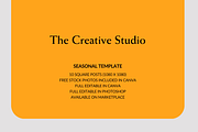 Black Orange Canva Template, a Social Media Template by Moodwave Studio (Thumbnail 2 of 10)