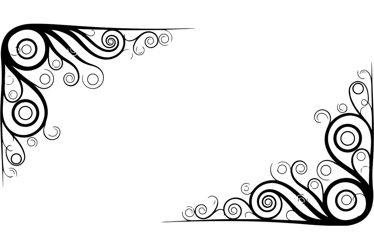 Elegant Vintage Floral Corner Frame, a Decorative Illustration by Designer_Momina (Photo 14 of 21)