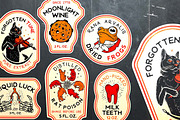 Halloween Bottle Labels, a Food Illustration by Moloko88 (Thumbnail 1 of 5)