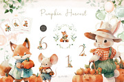 Pumpkin Harvest, an Animal Illustration by heyiamalice (Thumbnail 1 of 14)