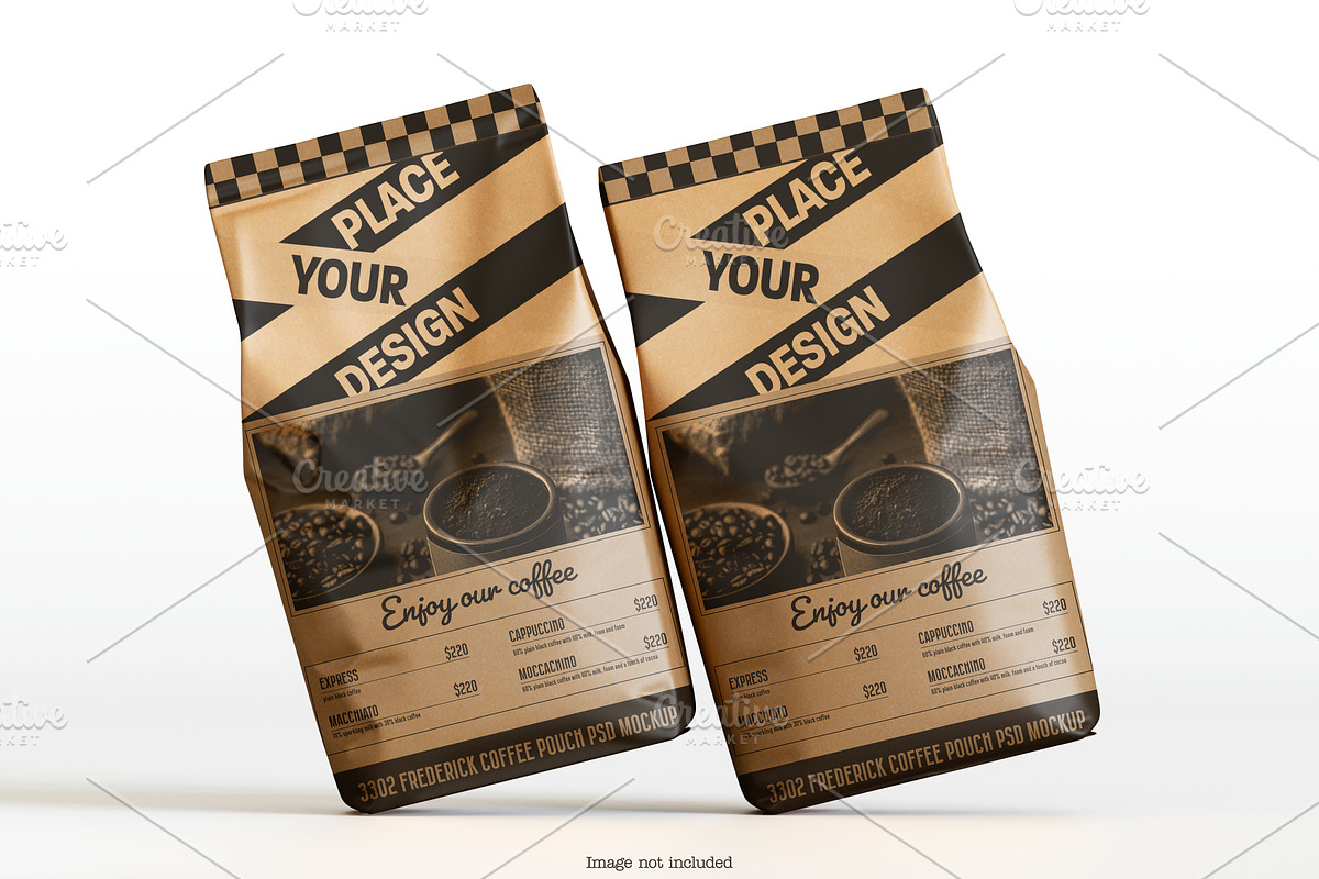 Coffee Pouch Mockup Bundles, a Packaging Mockup by Ambo Ampeng (Photo 10 of 22)