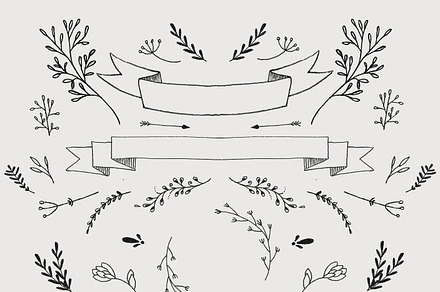 Hand-sketched Vector mini pack