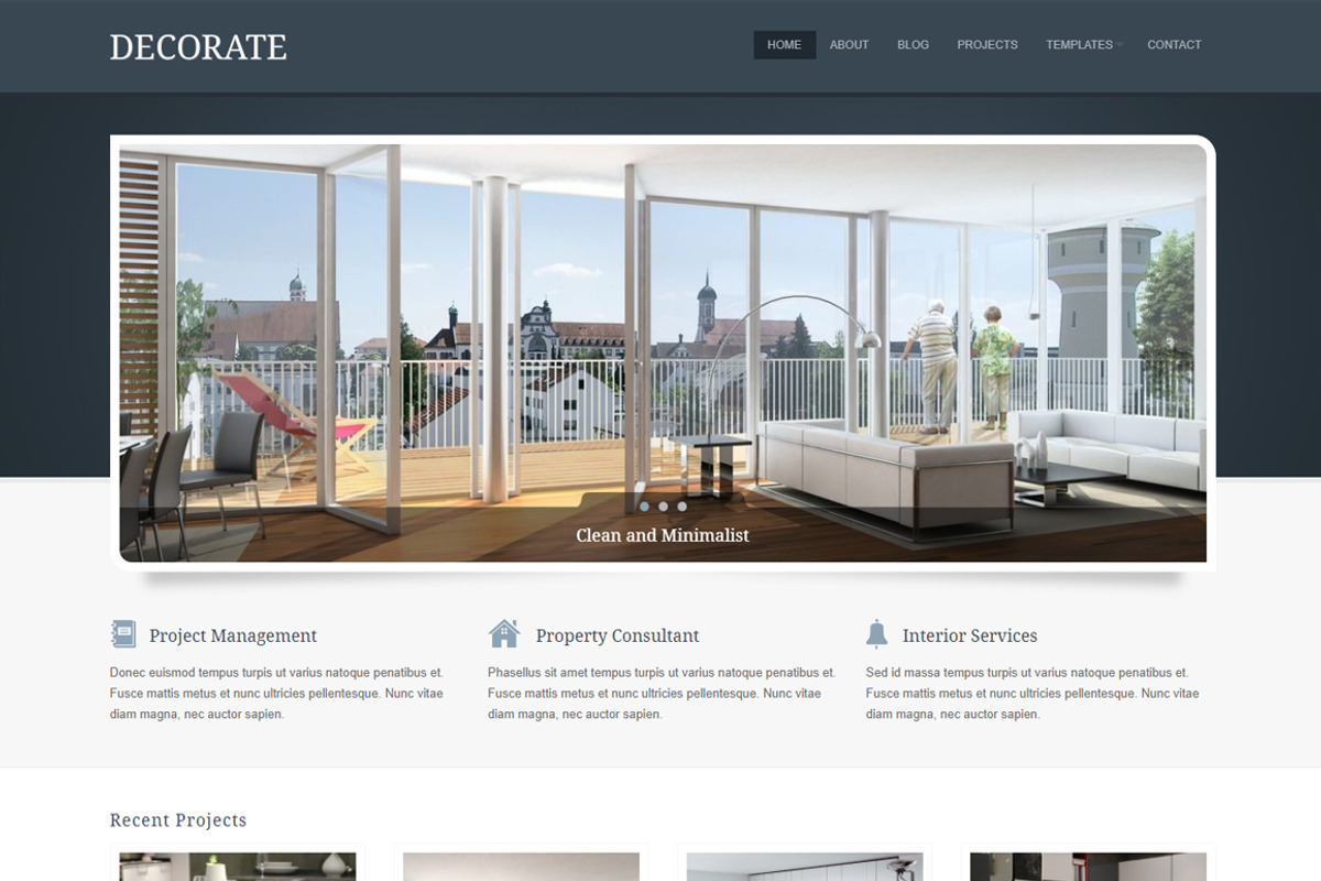 Decorate - Interior WordPress Theme, a WordPress Template by Klasik Themes