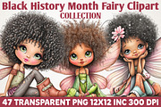 Black History Month Fairy Clipart, an Illustration by RobertsArt (Thumbnail 1 of 5)