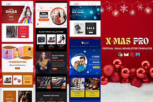 X-Mas Pro Email Templates Bundle