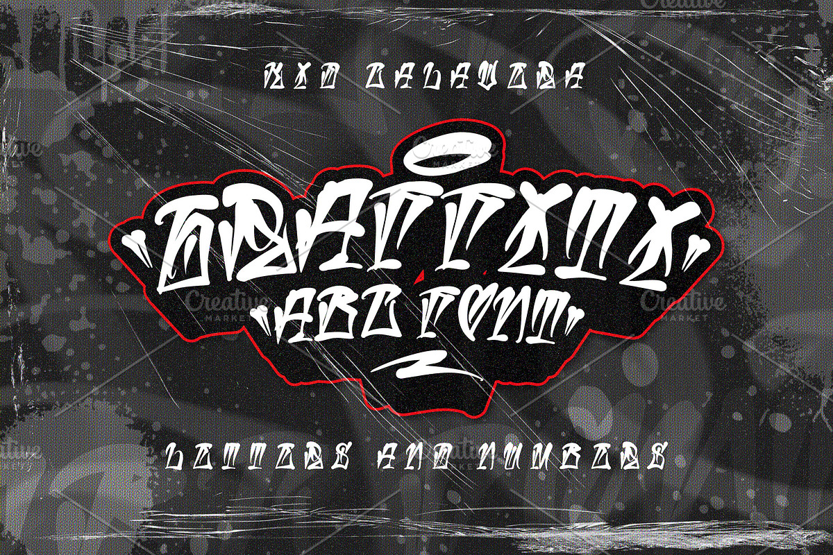 ABC Graffiti Font, a Handwritten Font by AspekHndz (Photo 1 of 6)