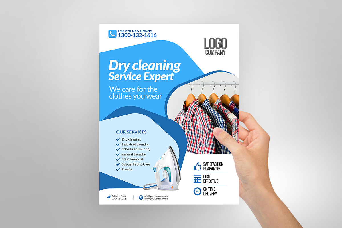 Dry Cleaning Service Expert Flyer, a Flyer Template by antyalias store (Photo 2 of 4)