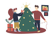 Cartoon Christmas Illustration Set, a Decorative Illustration by Chloe's Illustrations (Thumbnail 2 of 7)