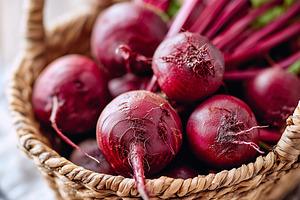 Close up on a beetroots with leaves, a Food & Drink Photo by MistyDay