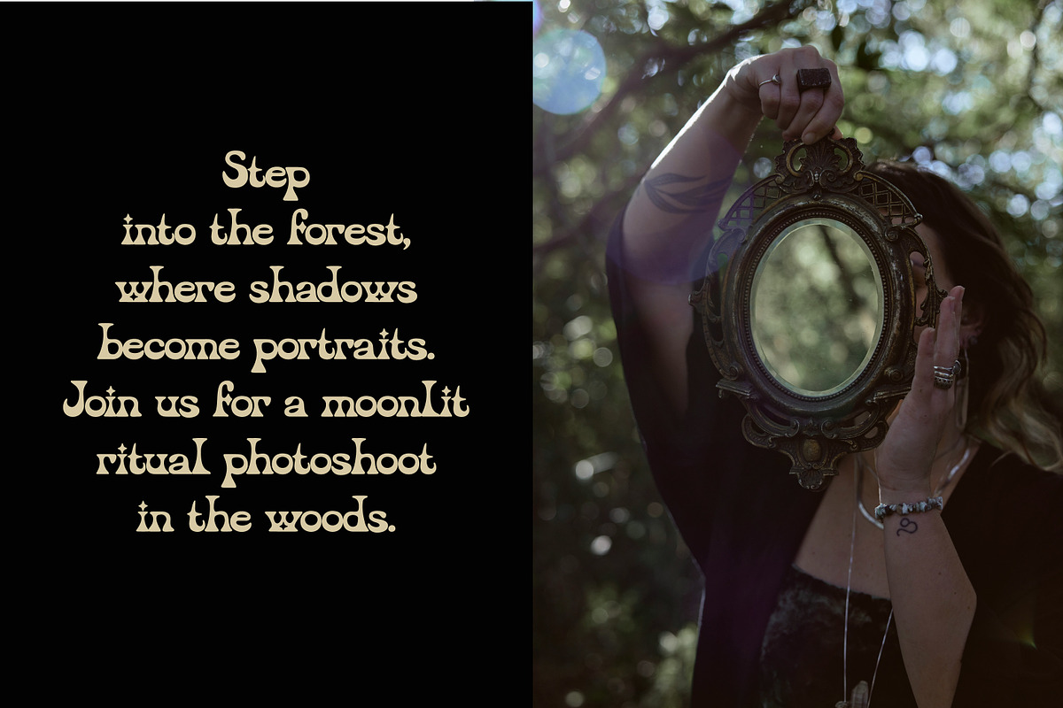 Mysterion Bohemian Mystical Serif, a Serif Font by Struvictory.art (Photo 5 of 9)