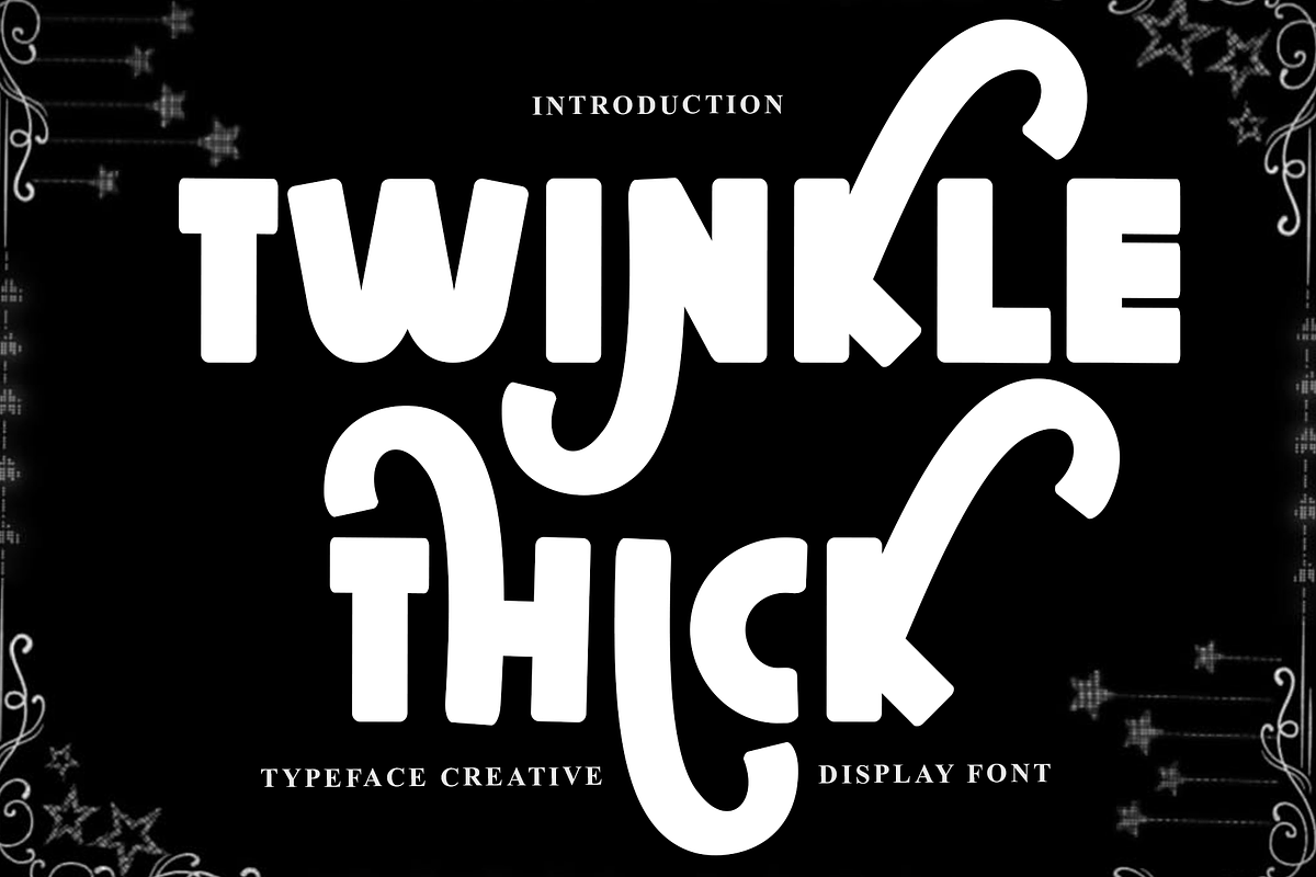 Twinkle Thick, a Script Font by InermediaSTUDIO (Photo 1 of 8)