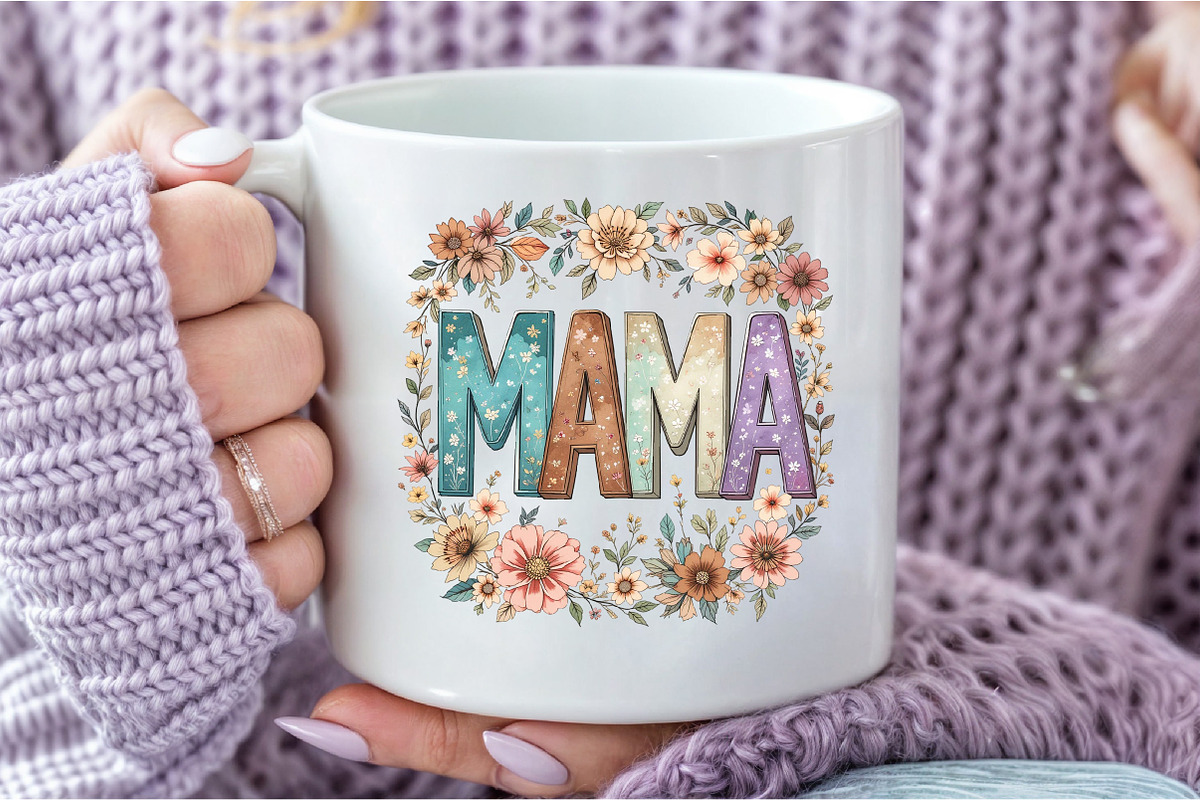 Watercolor Mama Clipart, an Illustration by DreamCafeArt (Photo 6 of 7)