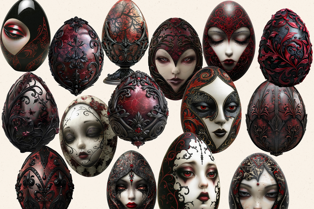 SCARY GOTHIC FANTASIES CLIPART PACK, a Person Illustration by Daring Digies (Photo 2 of 10)