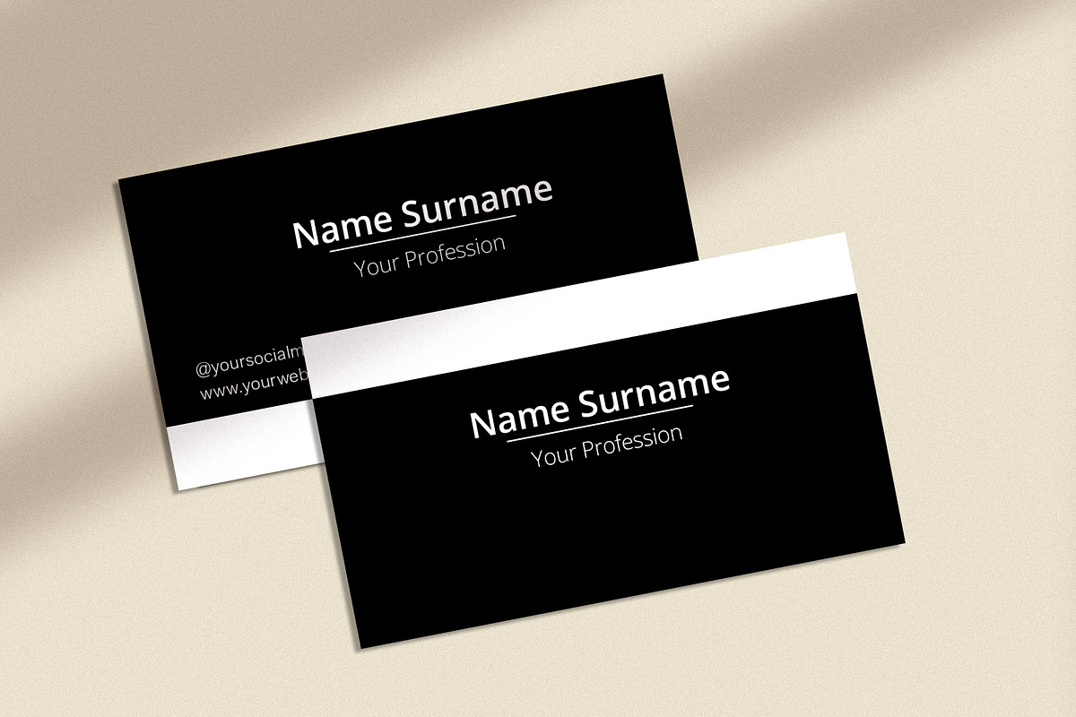 Minimal Business Card / Canva + PSD, a Business Card Template by ...