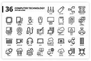 3,600 Icons x3 Styles, an Outline Icon by monkik (Thumbnail 82 of 299)
