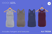 AA TR308 - Womens blank tank top set, a Shirt Mockup by Clothing Templates (Thumbnail 2 of 3)