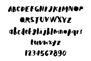 Bananas Brush Font