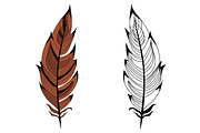 Feathers hand drawn set, a Decorative Illustration by Tierre3012 (Thumbnail 2 of 5)