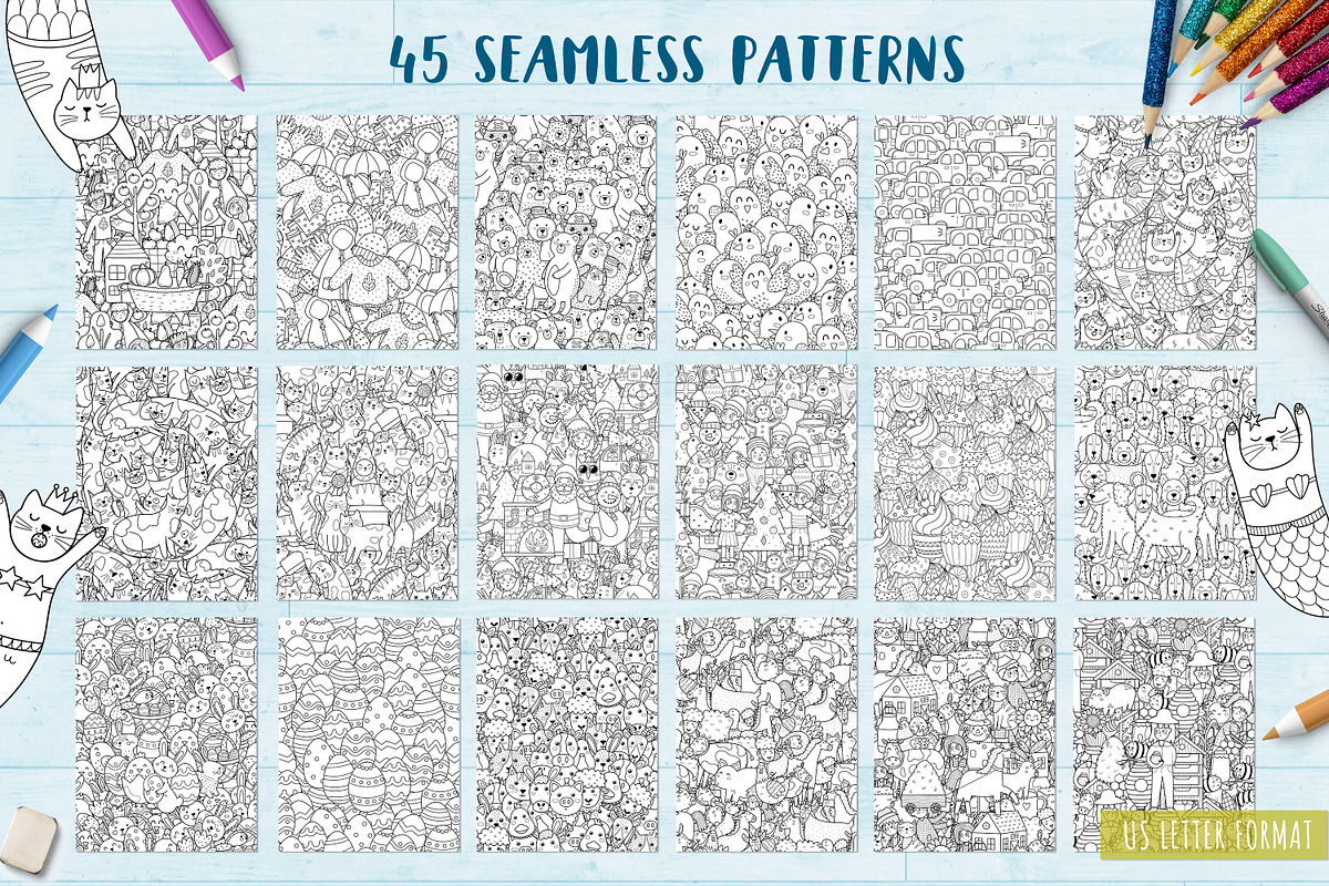 90 Coloring Pages Collection, an Illustration by Gulnara Sabirova (Photo 10 of 22)